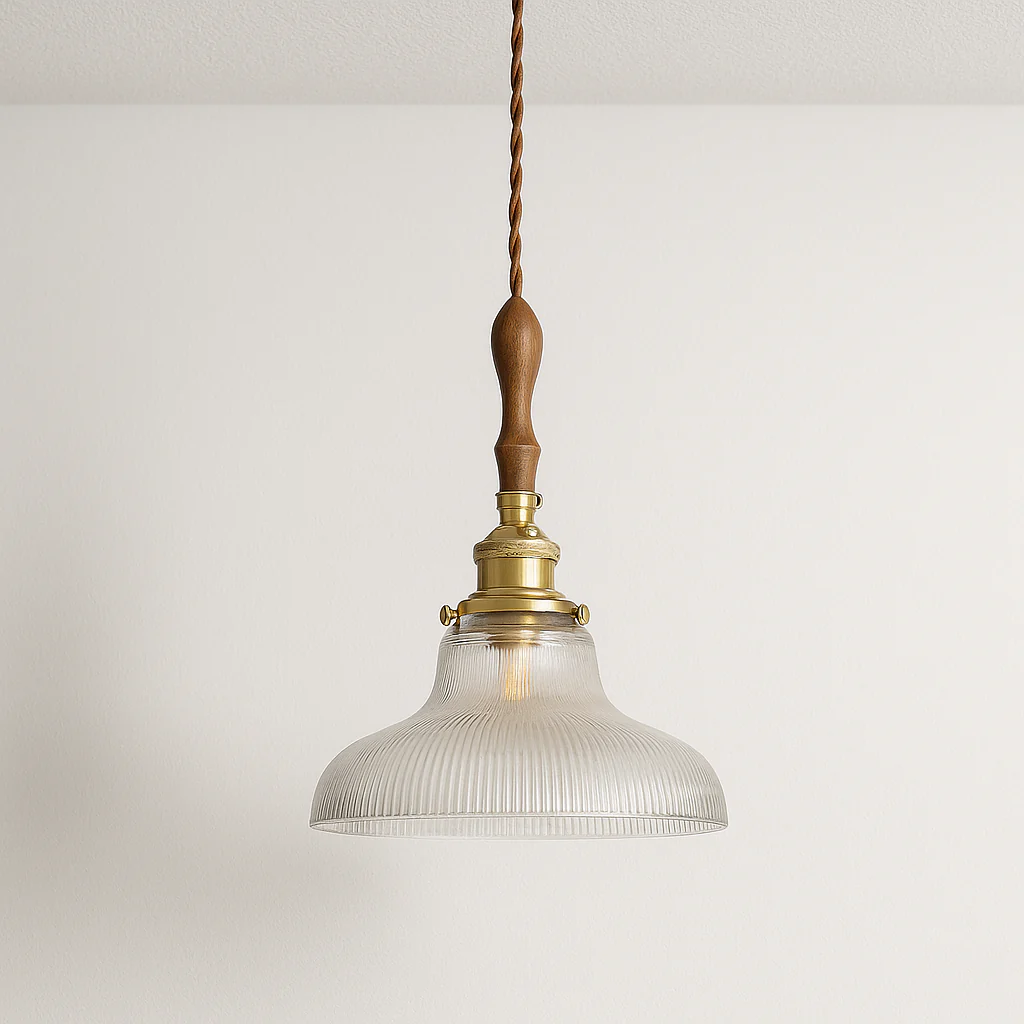 Luminária Pendente Clássico Retrô Vintage Vidro Metal Gus - Image 2