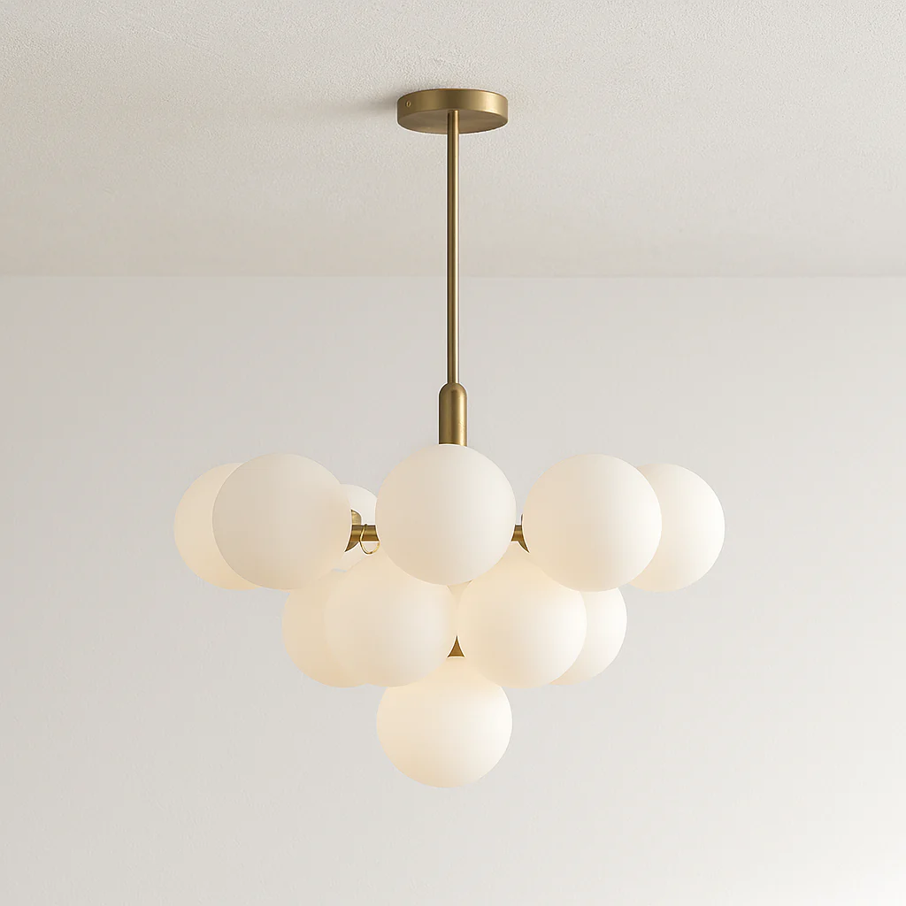 Luminária Pendente Moderno Minimalista Vidro Metal Globos Wolk - Image 2