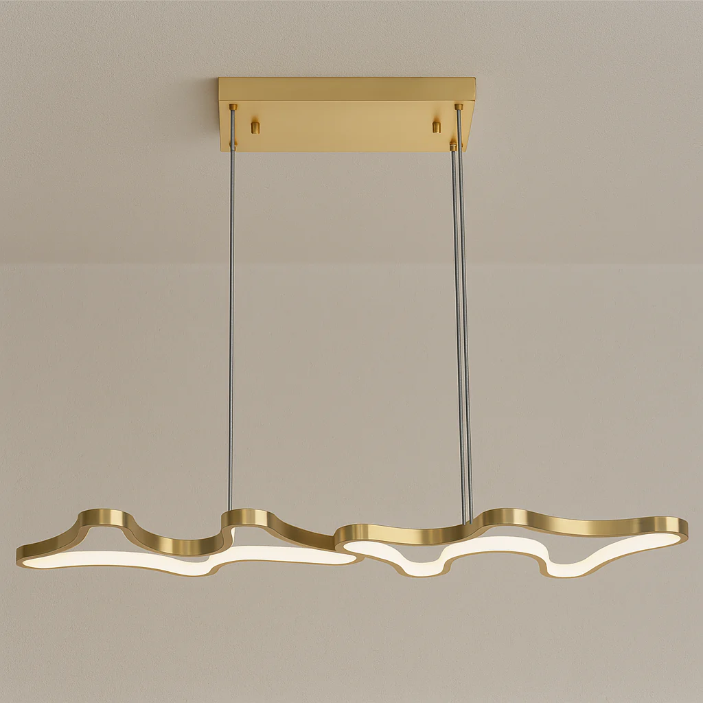 Luminária Pendente Moderno Minimalista Metal Linear LED Hemp