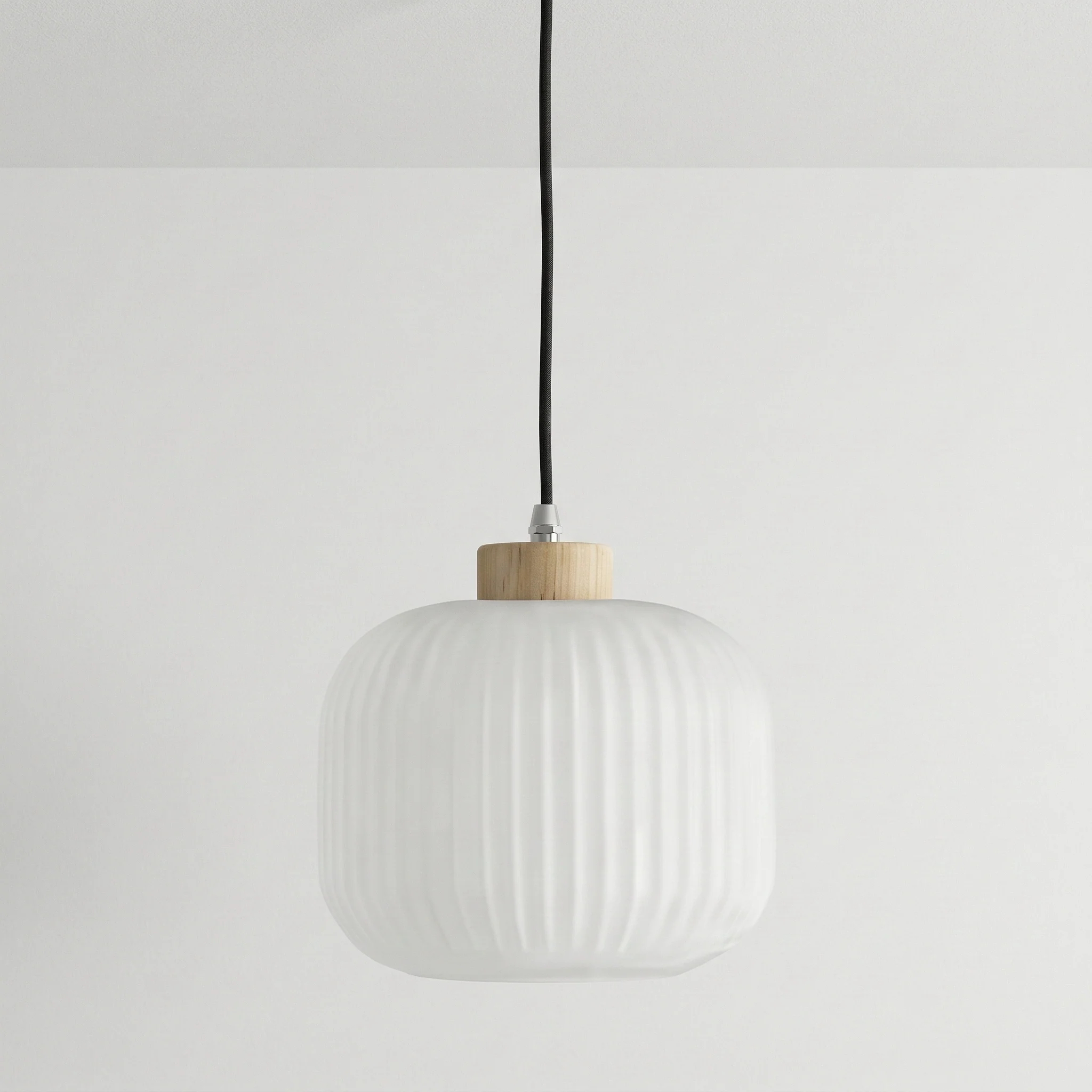 Luminária Pendente Moderno Minimalista Vidro Metal Japonês Kittan - Image 3