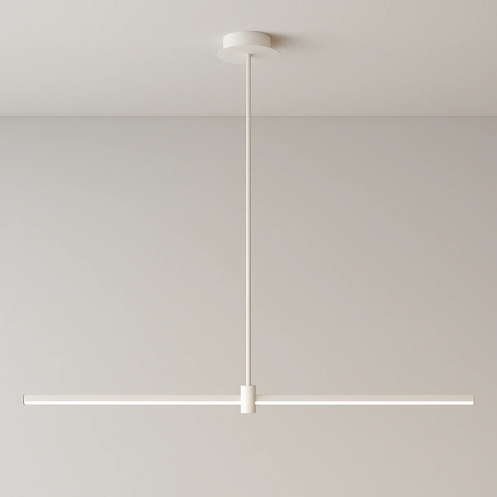 Luminária Pendente Moderno Minimalista Metal Linear Preto LED Jet - Image 2