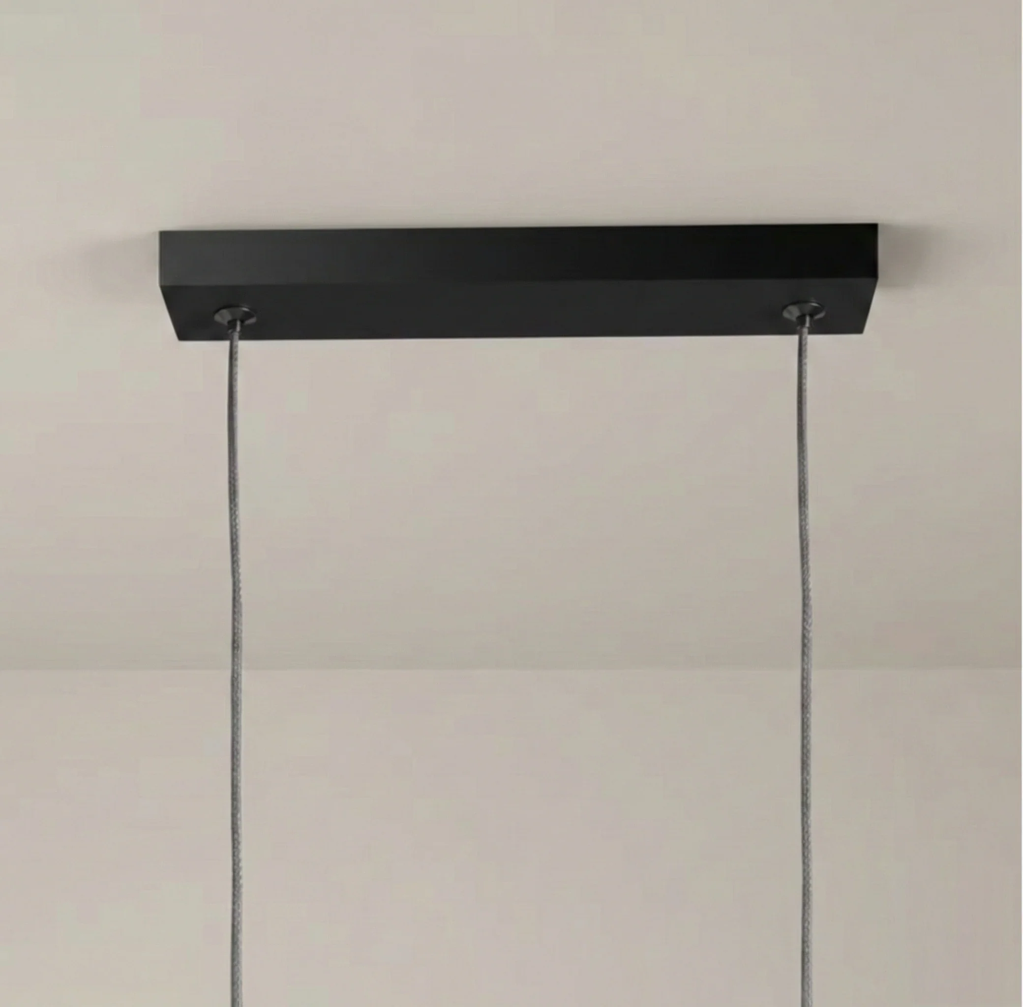 Luminária Pendente Moderno Minimalista Metal Linear Preto LED Linea - Image 6