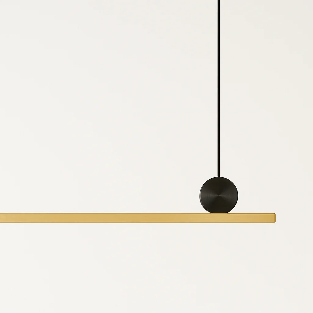 Luminária Pendente Moderno Minimalista Metal Linear LED Plinen - Image 2