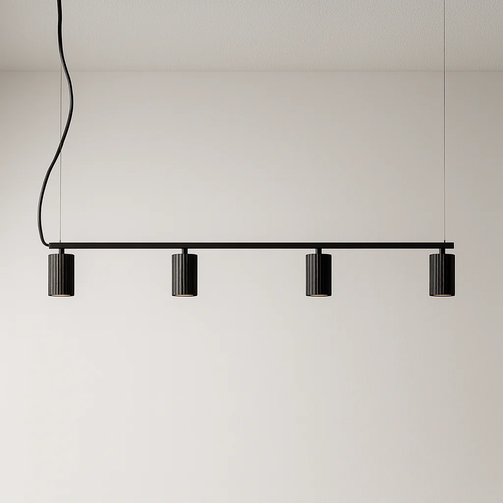 Luminária Pendente Moderno Minimalista Metal Linear Liora Linear