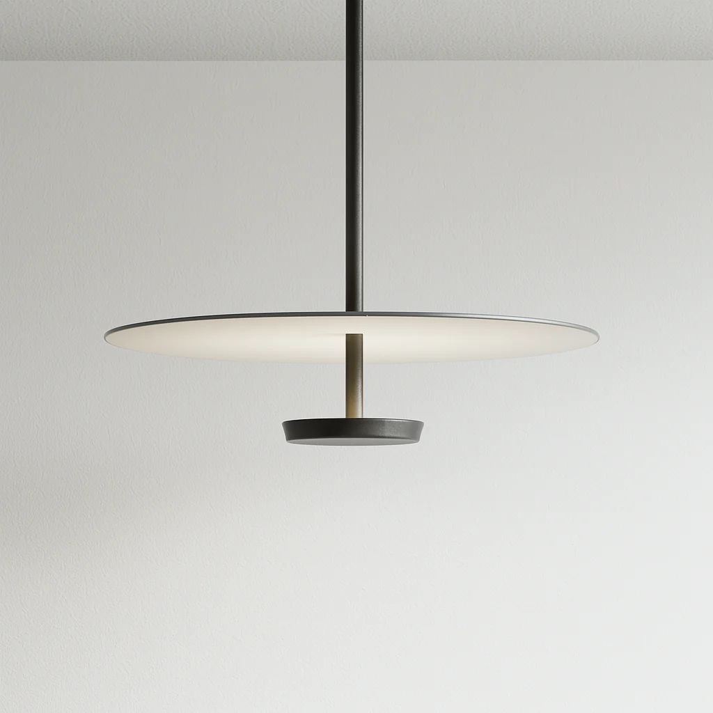 Luminária Pendente Moderno Minimalista Metal Preto LED Litzy