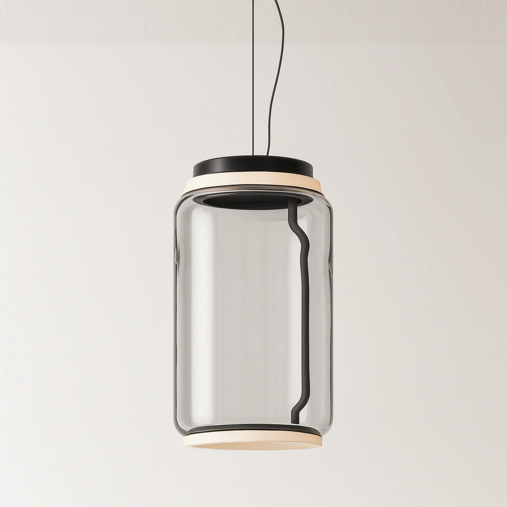 Luminária Pendente Moderno Minimalista Vidro Metal LED Orbi