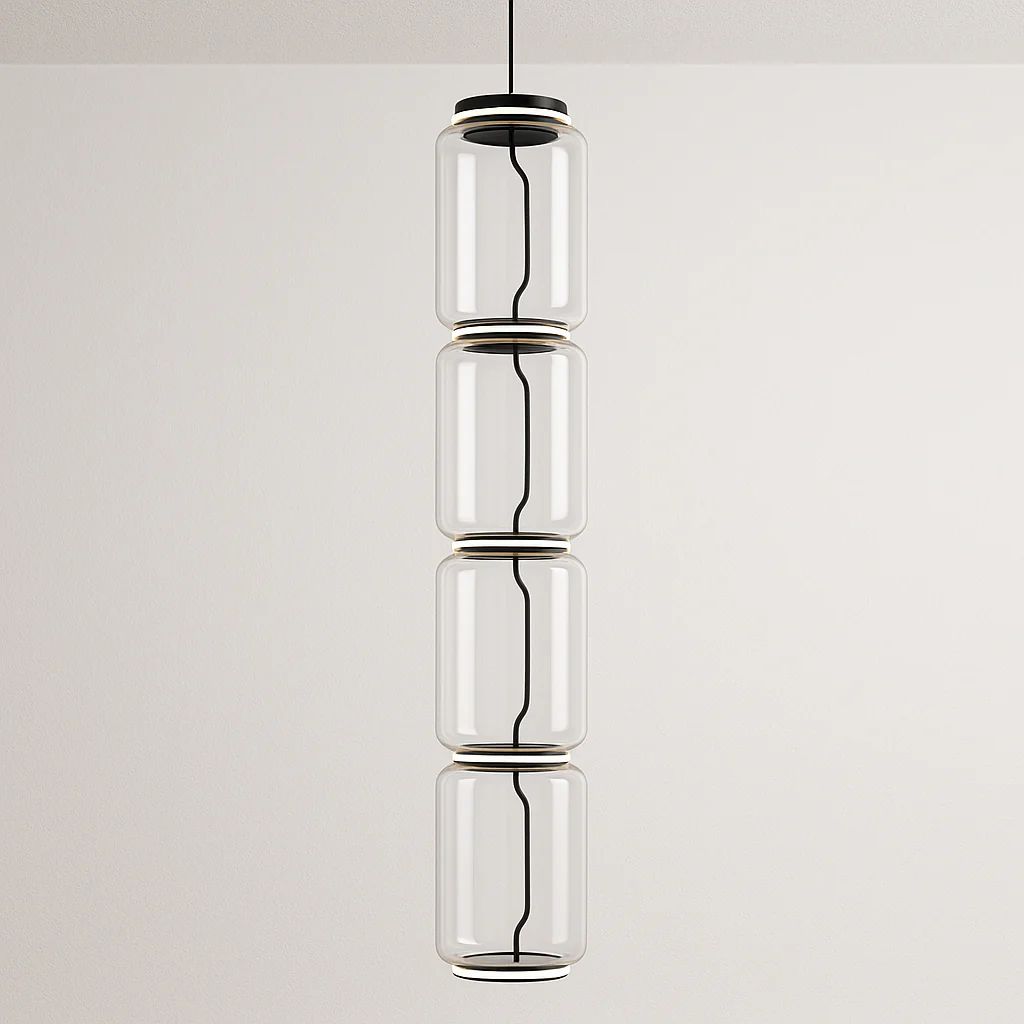 Luminária Pendente Moderno Minimalista Vidro Metal LED Orbi - Image 8