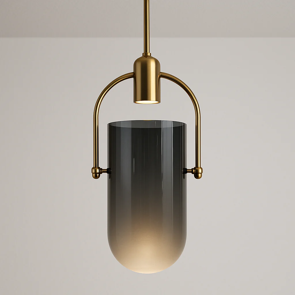 Luminária Pendente Moderno Minimalista Vidro Metal LED Raggan