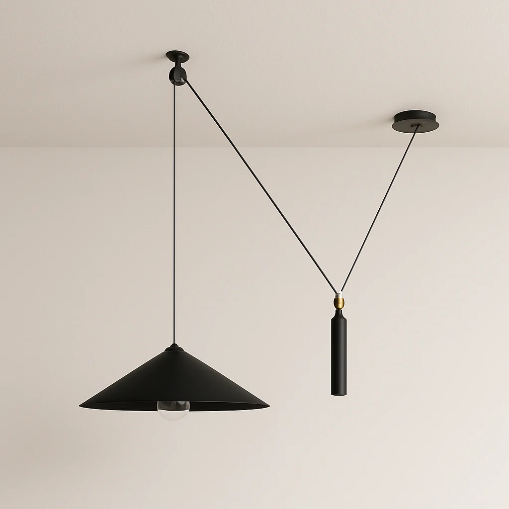 Luminária Pendente Moderno Minimalista Metal Themis