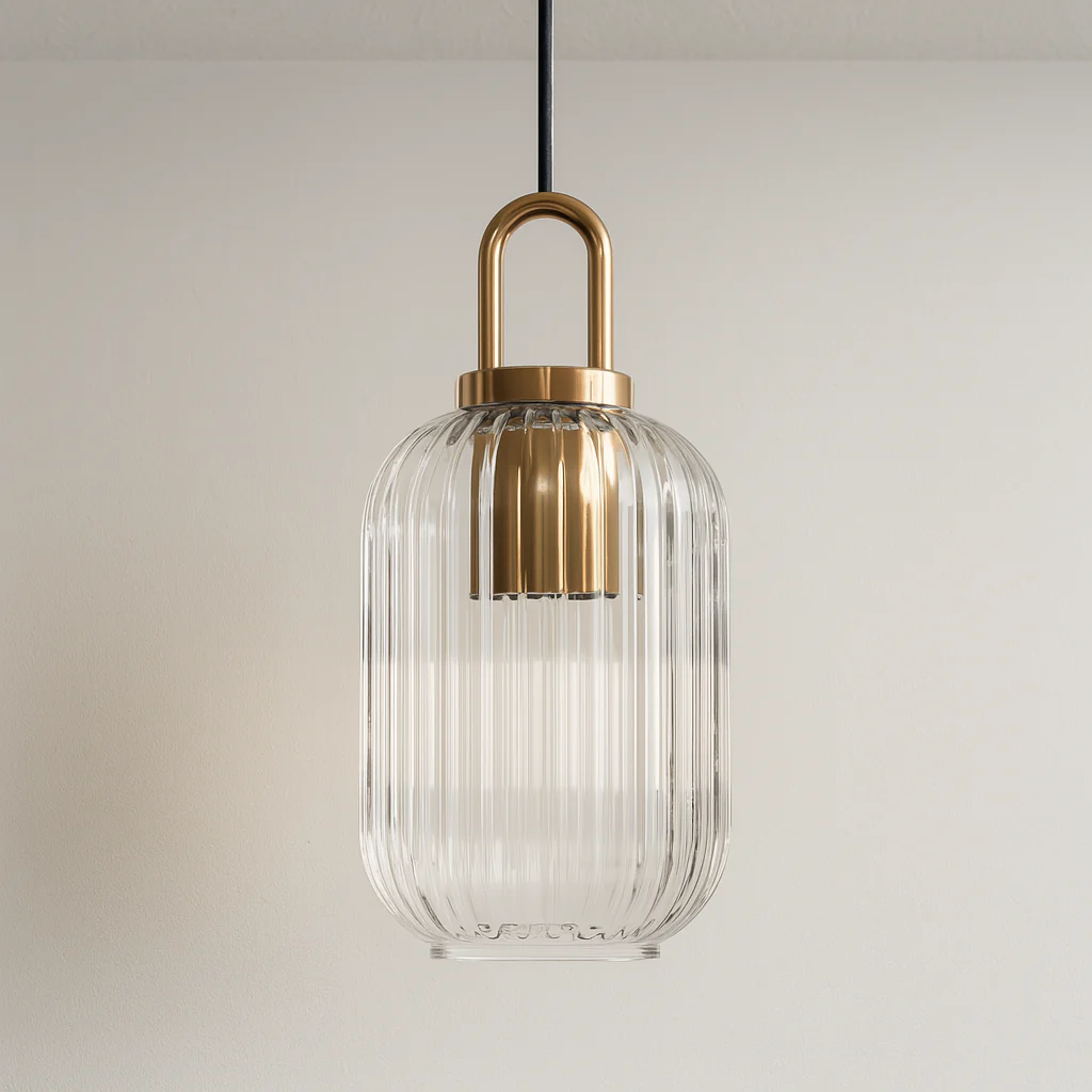 Luminária Pendente Moderno Minimalista Vidro Metal Tokyo