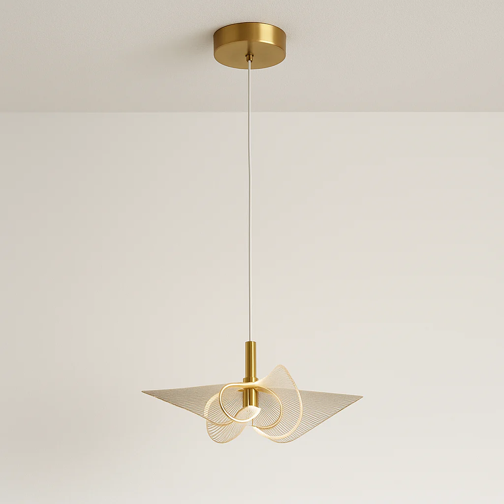 Luminária Pendente Moderno Minimalista Acrílico Metal LED Vessel
