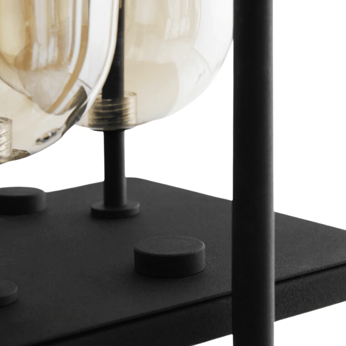 Luminária Pendente Moderno Minimalista Vidro Metal Globos Linear Âmbar Glow - Image 4