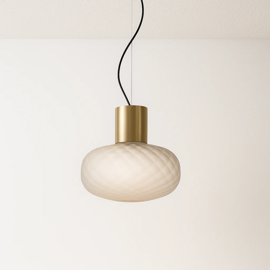 Luminária Pendente Moderno Minimalista Vidro Metal Dwin