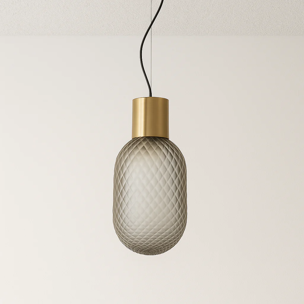 Luminária Pendente Moderno Minimalista Vidro Metal Dwin - Image 2