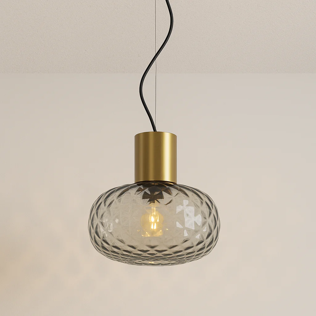 Luminária Pendente Moderno Minimalista Vidro Metal Dwin - Image 3