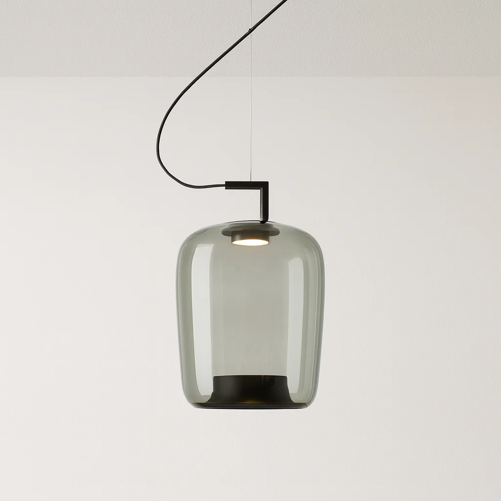 Luminária Pendente Moderno Minimalista Vidro Metal LED Lotus - Image 5