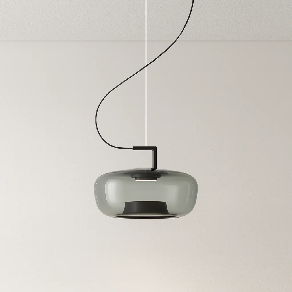 Luminária Pendente Moderno Minimalista Vidro Metal LED Lotus - Image 6