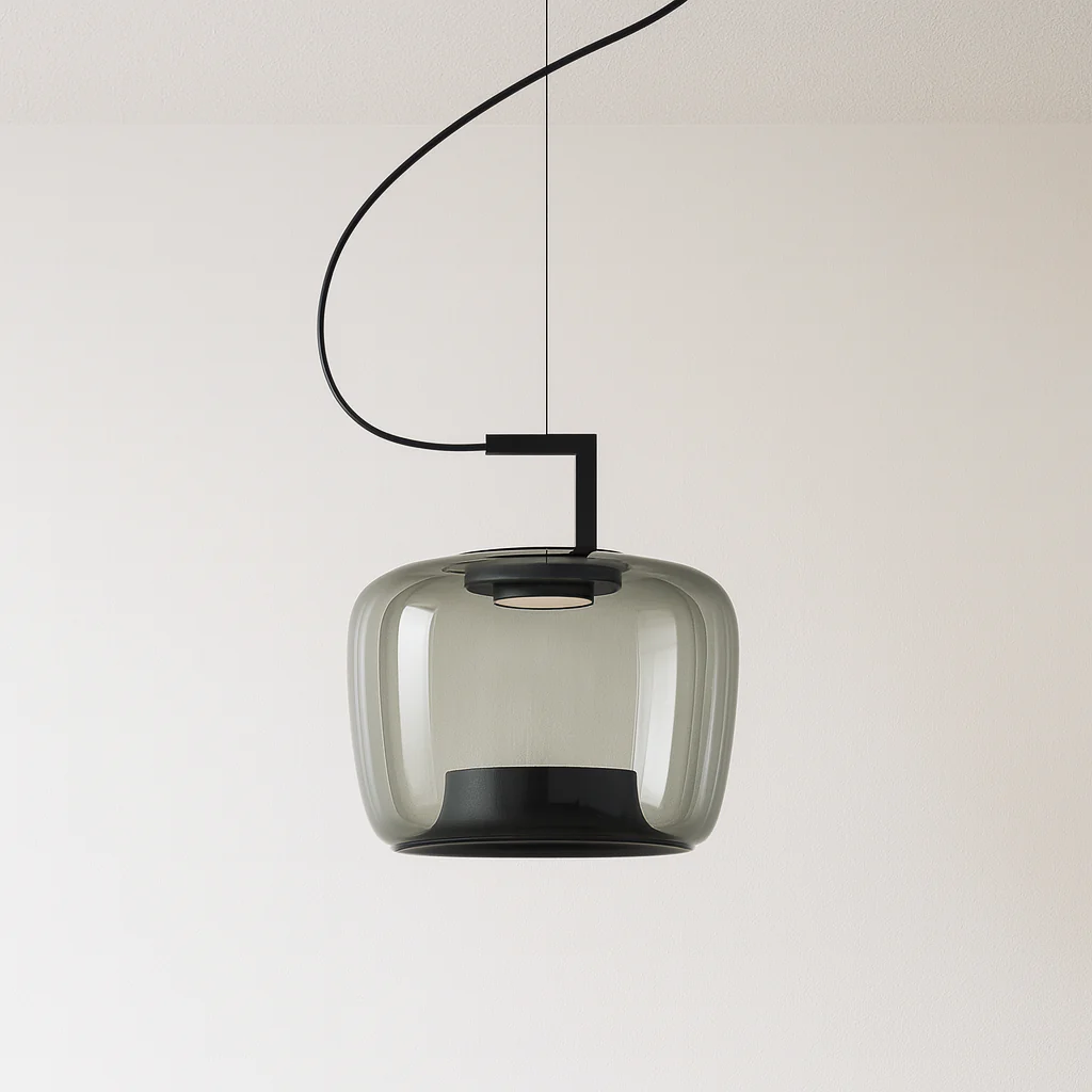 Luminária Pendente Moderno Minimalista Vidro Metal LED Lotus - Image 7