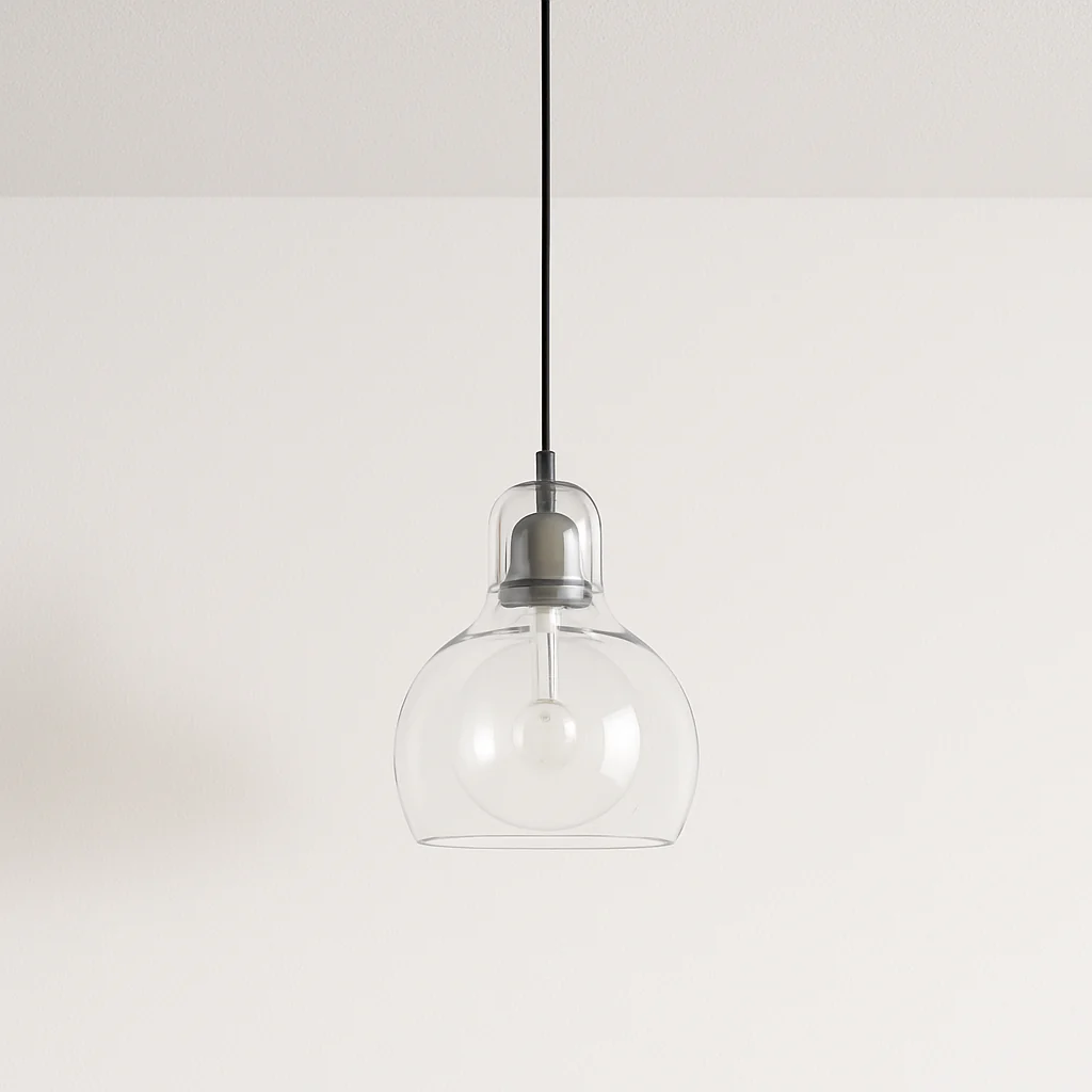 Luminária Pendente Moderno Minimalista Vidro Metal Sienna