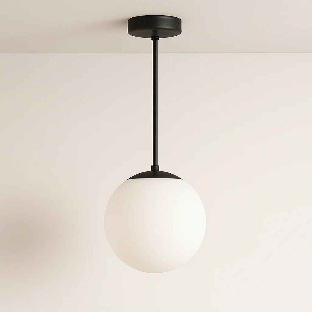 Luminária Pendente Moderno Minimalista Vidro Metal Globo Yous - Image 2