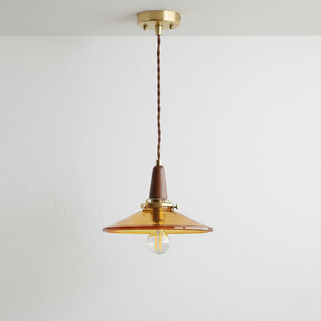 Luminária Pendente Industrial Retrô Vintage Vidro Metal Ray - Image 2