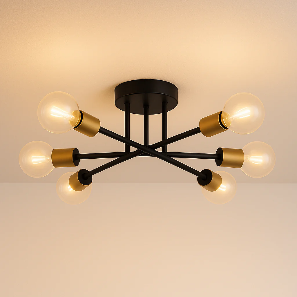 Luminária de Teto Plafon Sobrepor Sputnik Moderno Minimalista Metal Sputnik - Image 3
