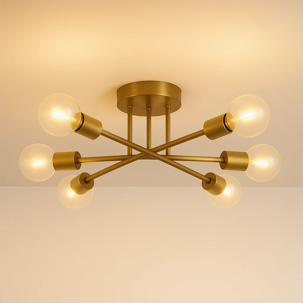 Luminária de Teto Plafon Sobrepor Sputnik Moderno Minimalista Metal Sputnik - Image 4