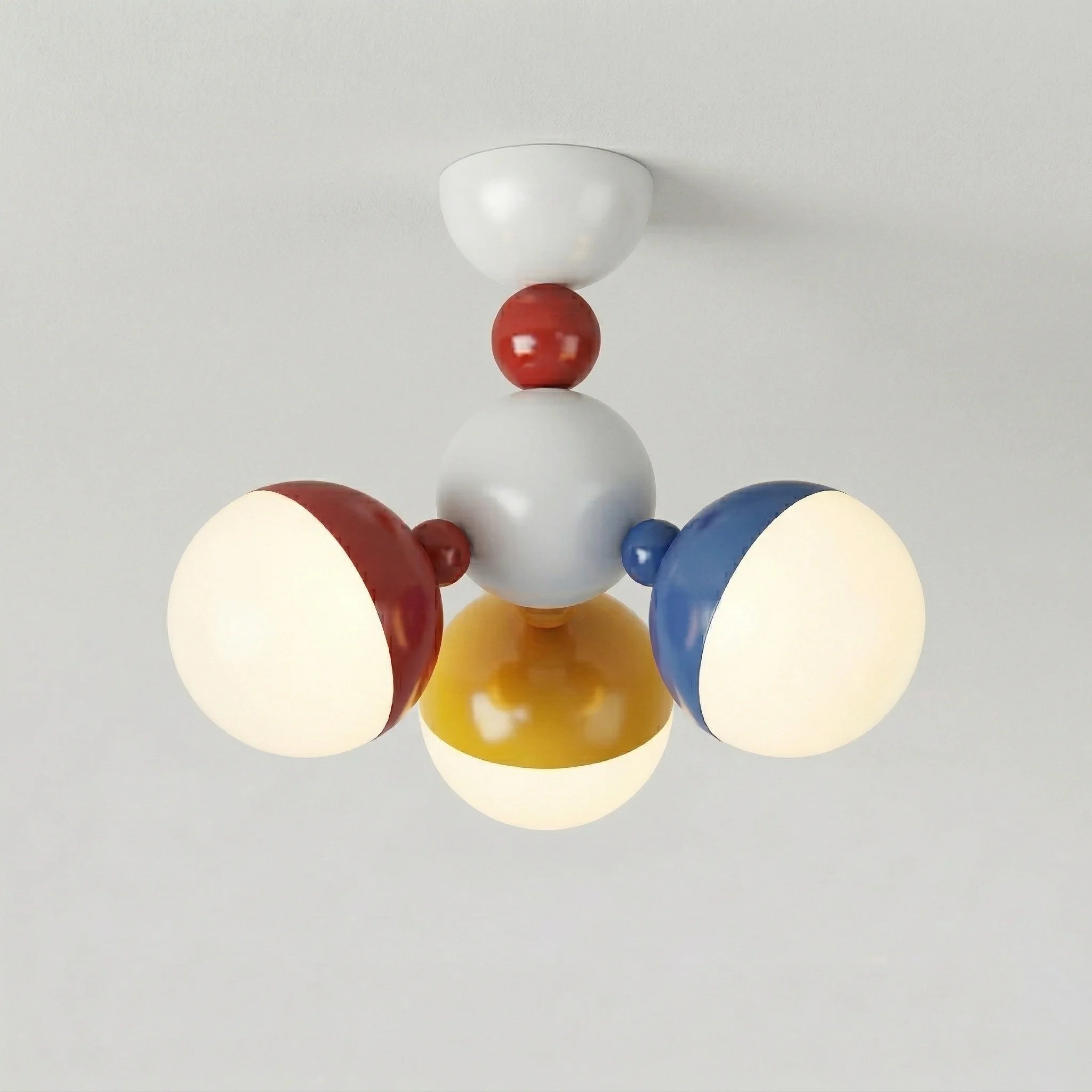 Luminária Plafon Moderna Minimalista Infantil Alumínio Magic