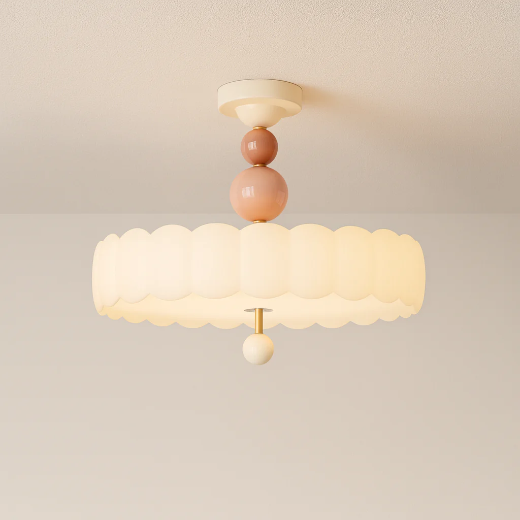 Luminária de Teto Plafon Sobrepor Redondo Infantil Minimalista Acrílico Metal LED Dambas - Image 3