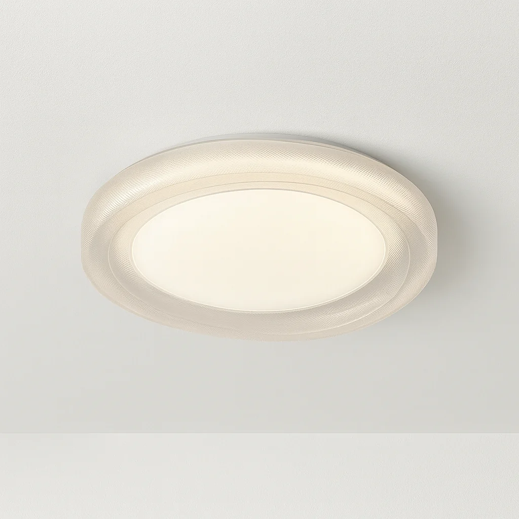 Luminária de Teto Plafon Sobrepor Orgânico Moderno Minimalista Metal Branco LED Feng - Image 2