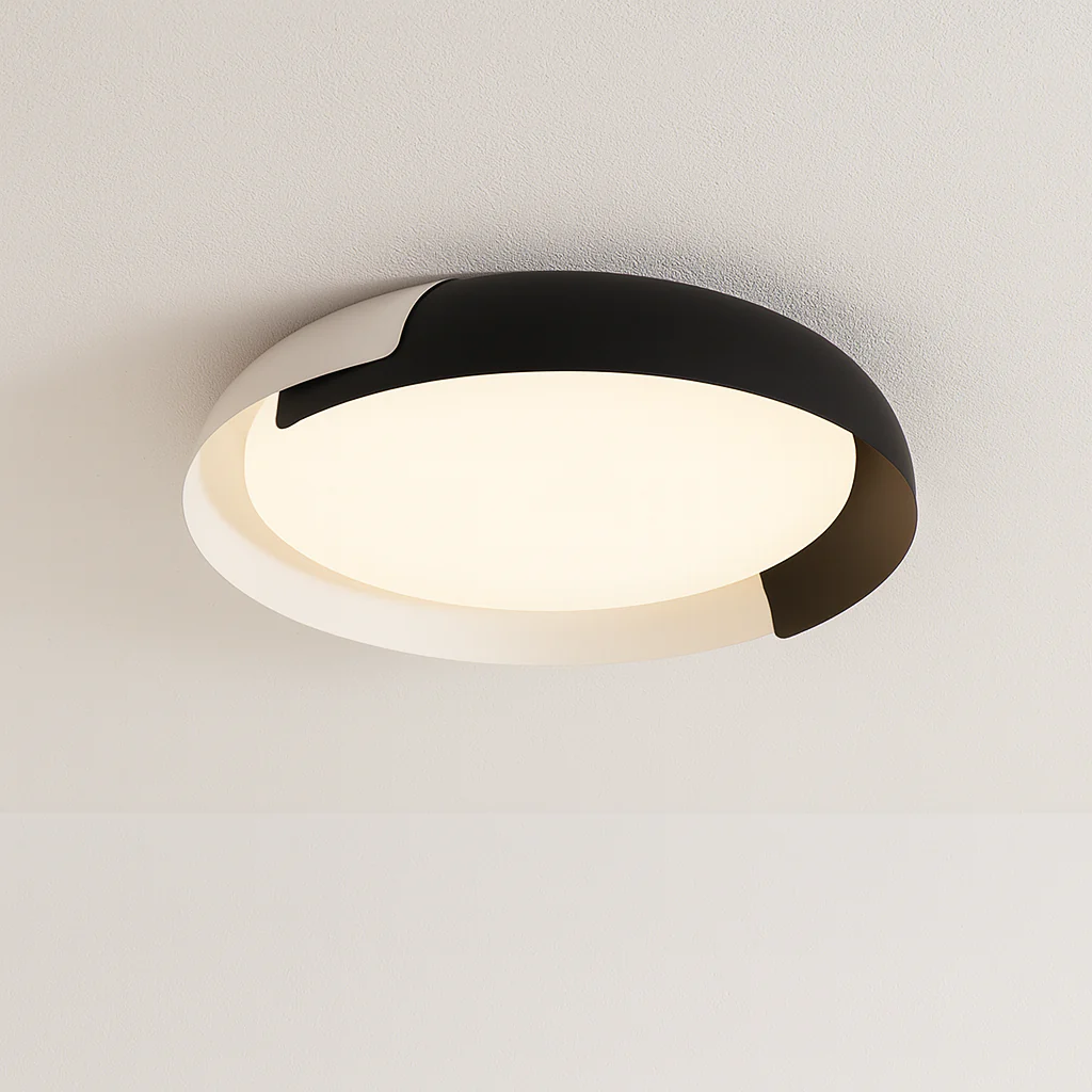 Luminária de Teto Plafon Sobrepor Redondo Moderno Minimalista Metal LED Sable