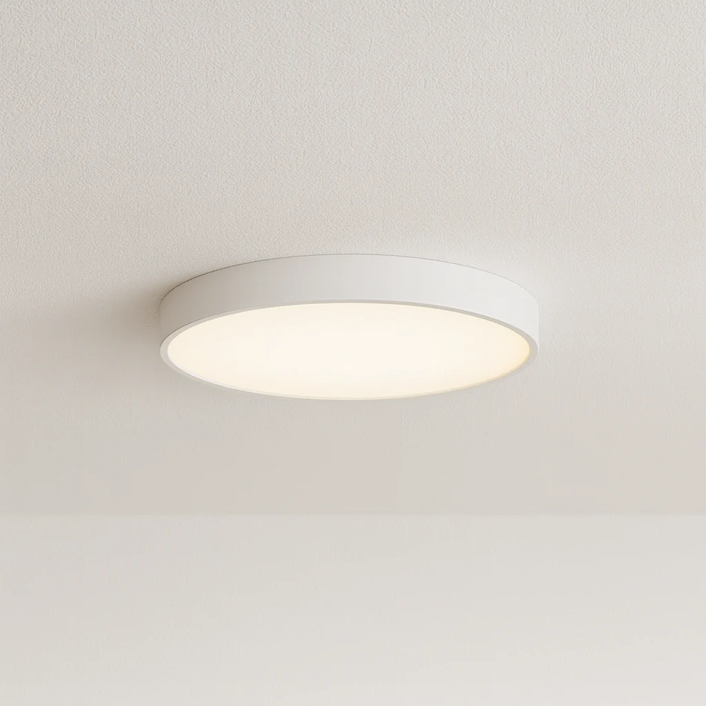 Luminária de Teto Plafon Sobrepor Redondo Moderno Minimalista Metal Prata LED Linden - Image 2