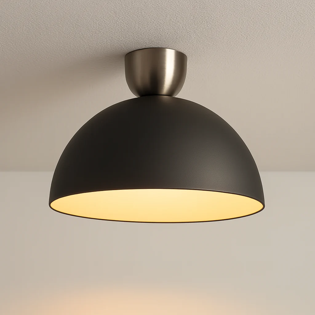 Luminária de Teto Plafon Sobrepor Redondo Moderno Minimalista Industrial Metal Globo Phyt