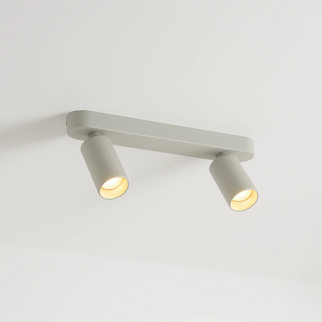 Luminária de Teto Plafon Sobrepor Quadrado Articulado Moderno Minimalista Industrial Metal Linear Jinx - Image 2