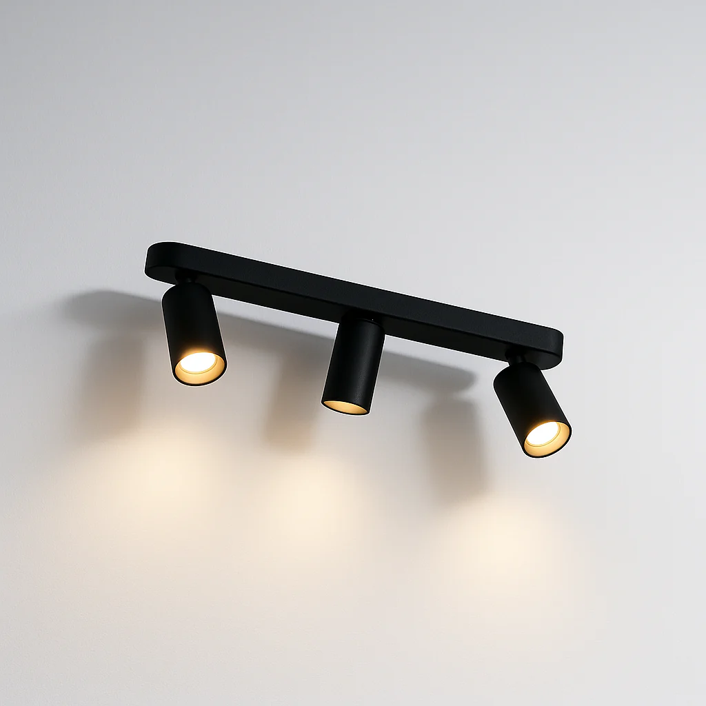 Luminária de Teto Plafon Sobrepor Quadrado Articulado Moderno Minimalista Industrial Metal Linear Jinx - Image 3